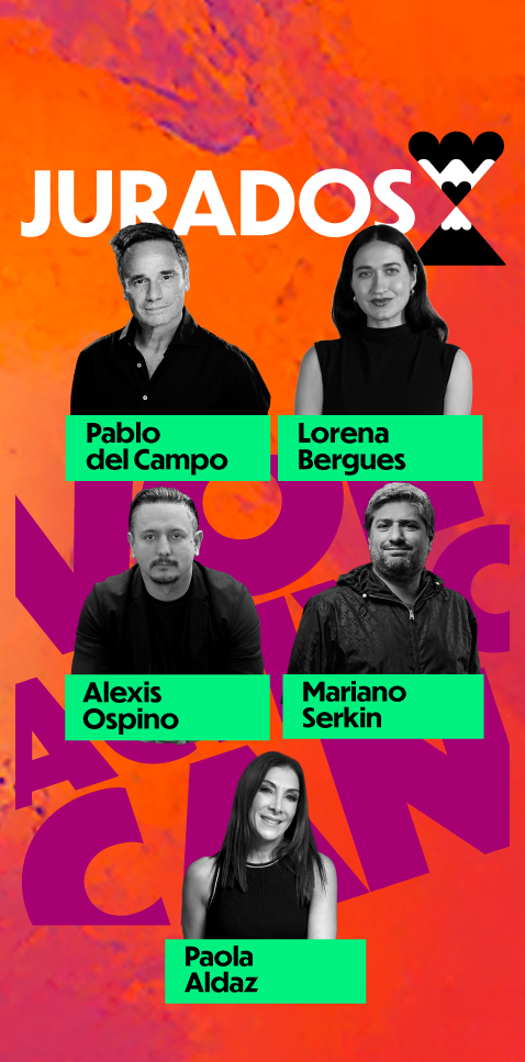 Jurados Festival Volcán 2026: Pablo del Campo, Lorena Bergues, Alexis Ospina, Paola Aldaz y Mariano Serkin